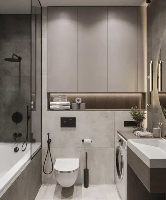 Inspirace pro rekonstrukci koupelny – ukázka 67