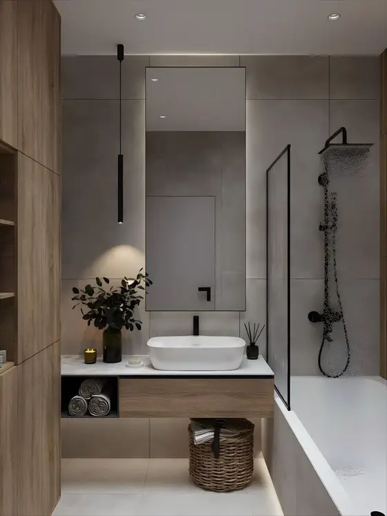 Inspirace pro rekonstrukci koupelny – ukázka 74