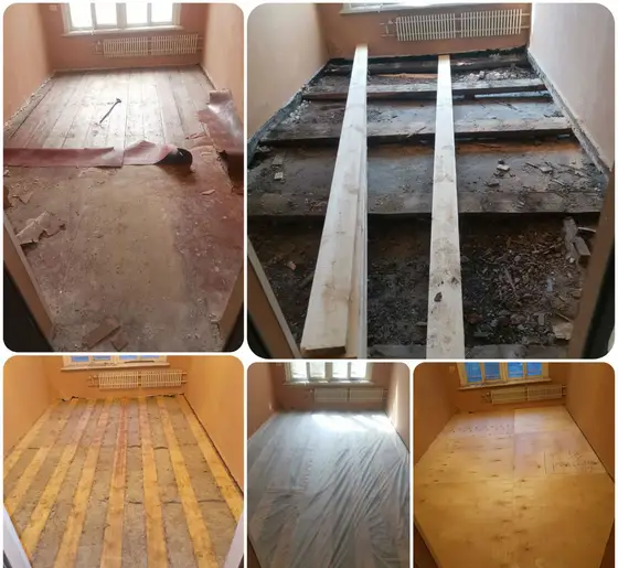 Pokládka podlahy z naší realizace – ukázka 12